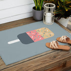 Popsicle (Blue) Outdoor Rug Gallery Image 2