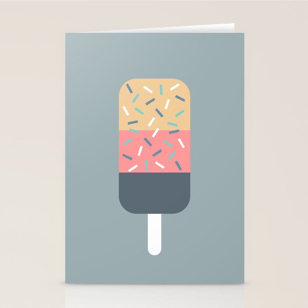 Popsicle (Blue) Stationery Card Gallery Image 1