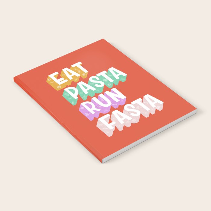 EAT PASTA RUN FASTA Notebook Gallery Image 2