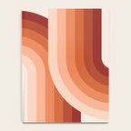 Mid Century Modern Geometric 89 in Terracotta Shades (Rainbow Abstract) Notebook Gallery Image 4