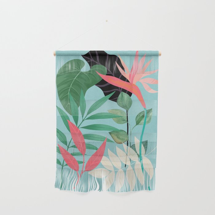 Minimal Abstract Art Tropical Garden 3 Wall Hanging Gallery Image 1