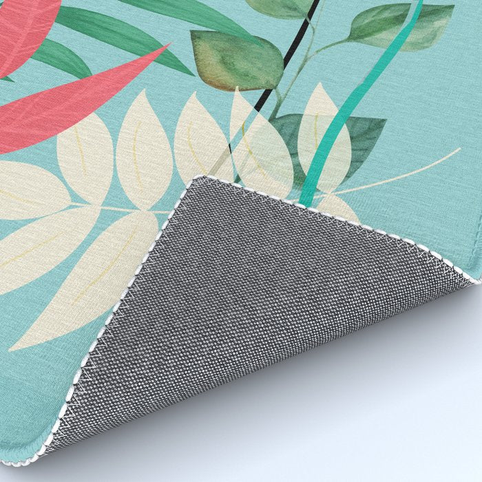 Minimal Abstract Art Tropical Garden 3 Rug Gallery Image 4
