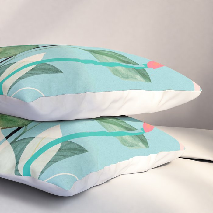 Minimal Abstract Art Tropical Garden 3 Pillow Sham Gallery Image 3