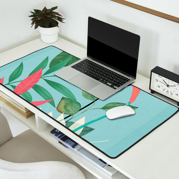 Minimal Abstract Art Tropical Garden 3 Desk Mat Gallery Image 2