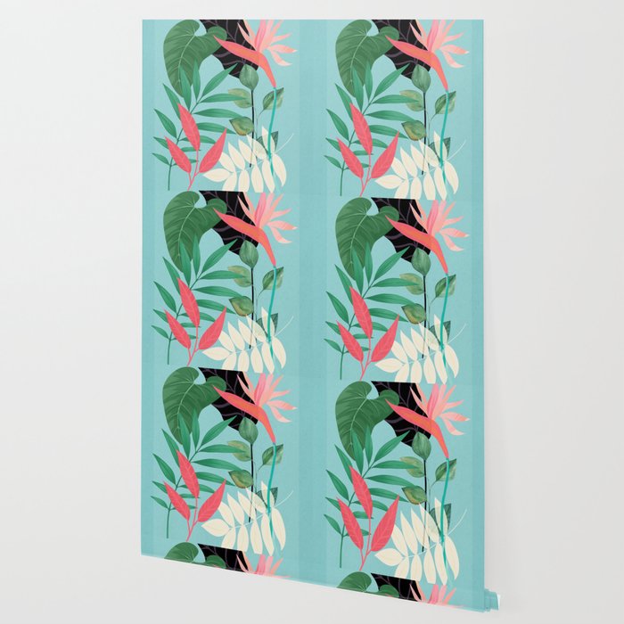 Minimal Abstract Art Tropical Garden 3 Wallpaper Gallery Image 2
