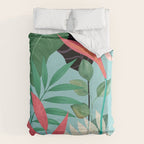 Minimal Abstract Art Tropical Garden 3 Duvet Cover Gallery Image 6