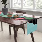 Minimal Abstract Art Tropical Garden 3 Table Runner Gallery Image 2