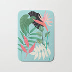Minimal Abstract Art Tropical Garden 3 Bath Mat Gallery Image 1