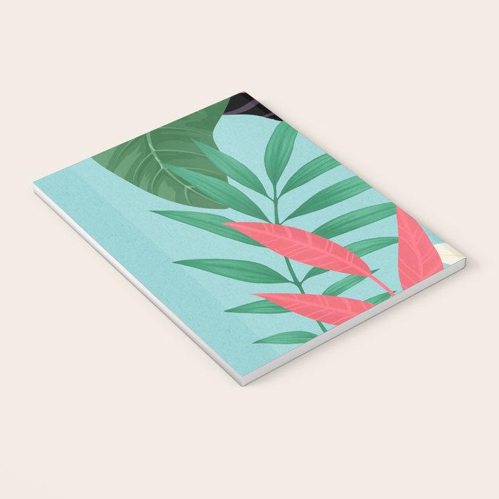 Minimal Abstract Art Tropical Garden 3 Notebook Gallery Image 3