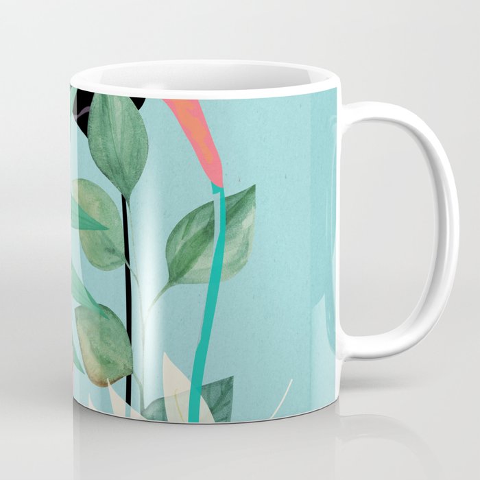 Minimal Abstract Art Tropical Garden 3 Coffee Mug Gallery Image 1