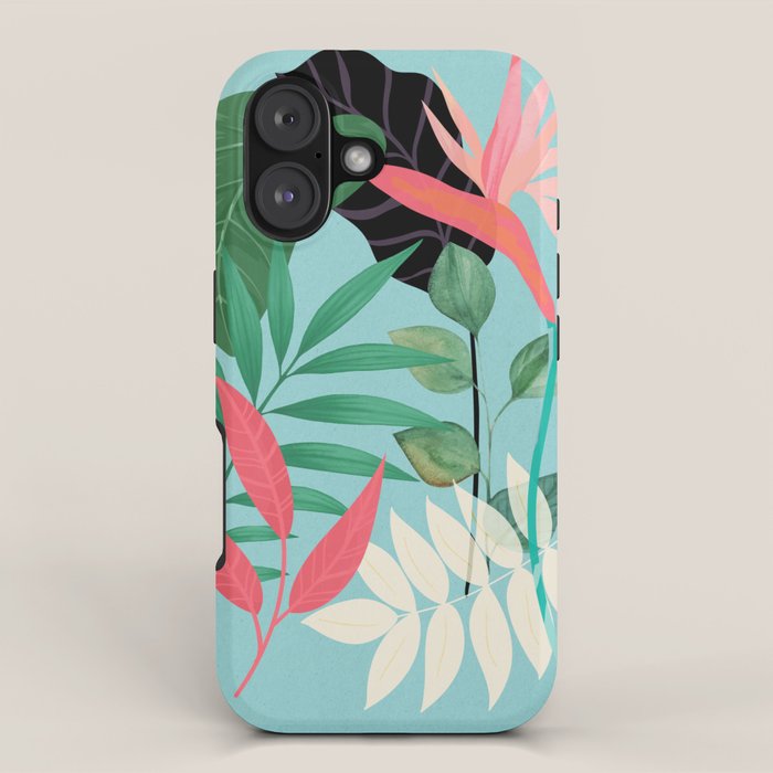 Minimal Abstract Art Tropical Garden 3 iPhone Case Gallery Image 1