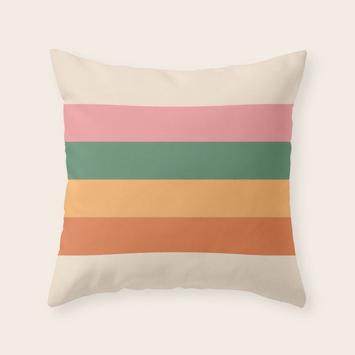 Retro Color Lines - 1-1 Throw Pillow Gallery Image 6