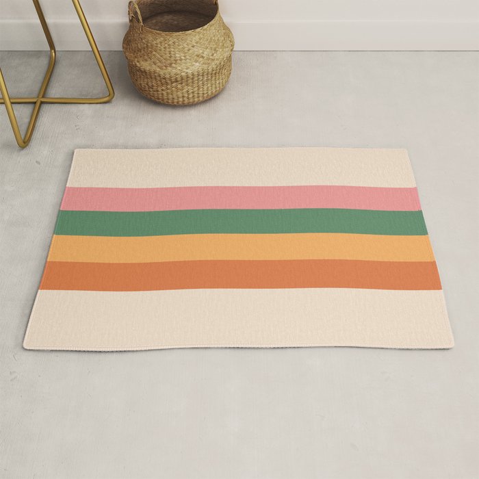 Retro Color Lines - 1-1 Rug Gallery Image 1
