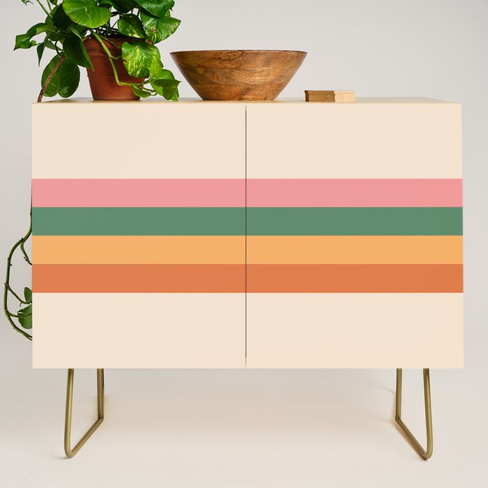 Retro Color Lines - 1-1 Credenza Gallery Image 1