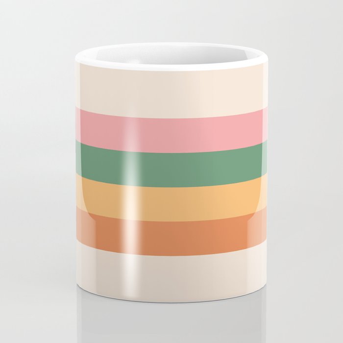 Retro Color Lines - 1-1 Coffee Mug Gallery Image 4