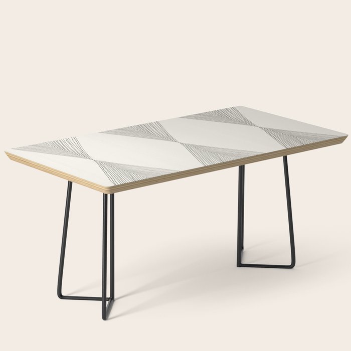 Minimalist Boho Triangles Coffee Table Gallery Image 1