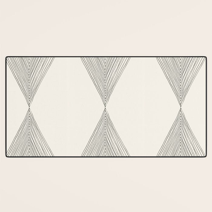 Minimalist Boho Triangles Desk Mat Gallery Image 3