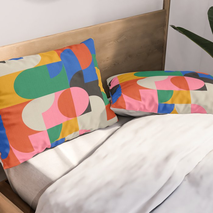 BAUHAUS PATTERN STUDY 01 Pillow Sham Gallery Image 2