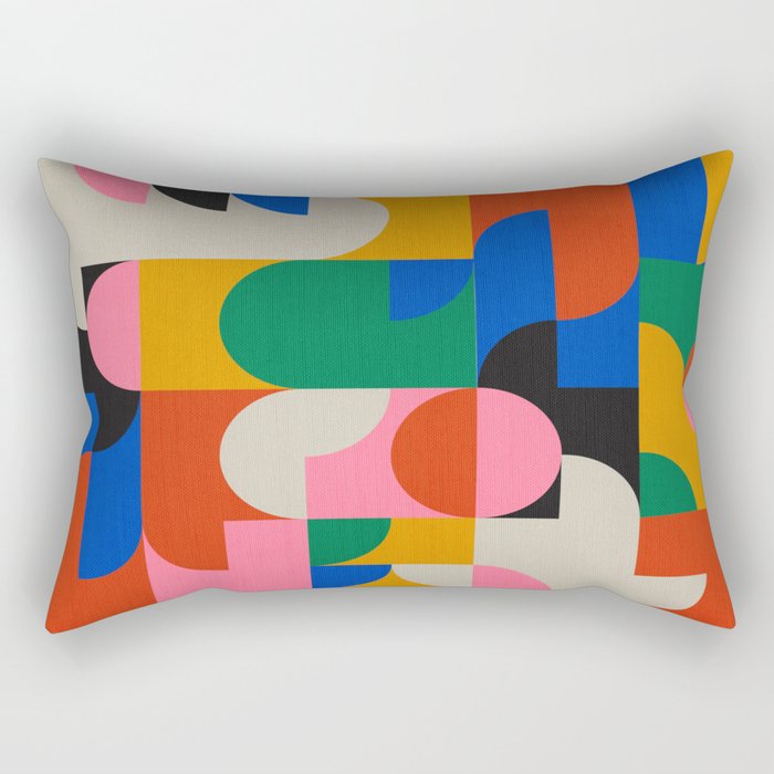 BAUHAUS PATTERN STUDY 01 Rectangular Pillow Gallery Image 1