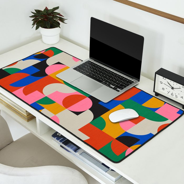BAUHAUS PATTERN STUDY 01 Desk Mat Gallery Image 2