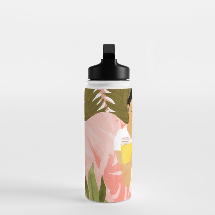 Plant Lady & The Urban Junglow | Blush Botanical Home Décor | House Plants Bohemian Woman Bedroom  Water Bottle Gallery Image 3