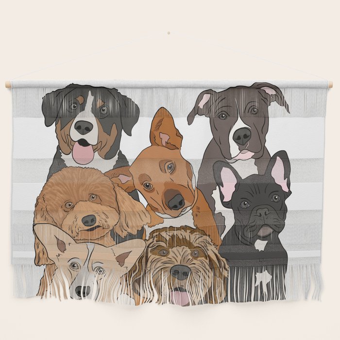 Dog Lover Dog Portrait  Wall Hanging Gallery Image 1
