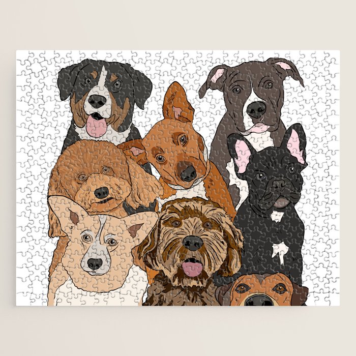 Dog Lover Dog Portrait  Jigsaw Puzzle Gallery Image 1