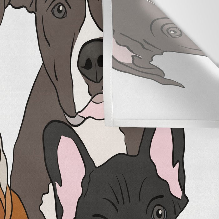 Dog Lover Dog Portrait  Wall Tapestry Gallery Image 3