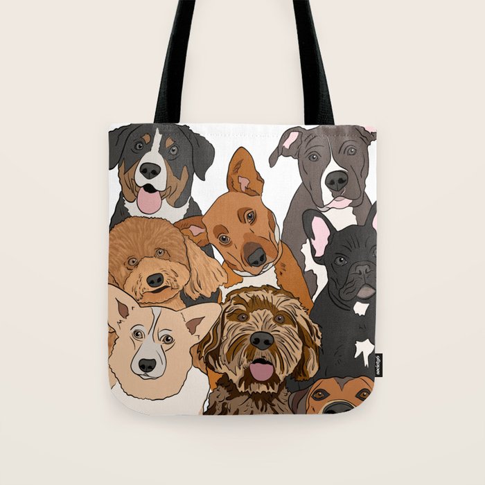 Dog Lover Dog Portrait  Tote Bag Gallery Image 1