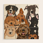 Dog Lover Dog Portrait  Wood Wall Art Gallery Image 1