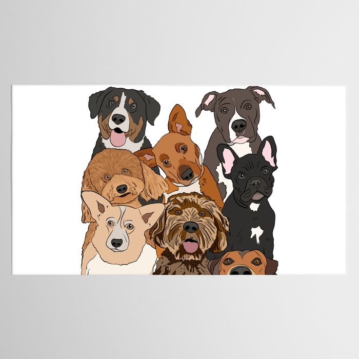 Dog Lover Dog Portrait  Tablecloth Gallery Image 2