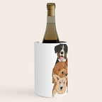 Dog Lover Dog Portrait  Wine Chiller Gallery Image 2