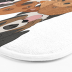 Dog Lover Dog Portrait  Bath Mat Gallery Image 3
