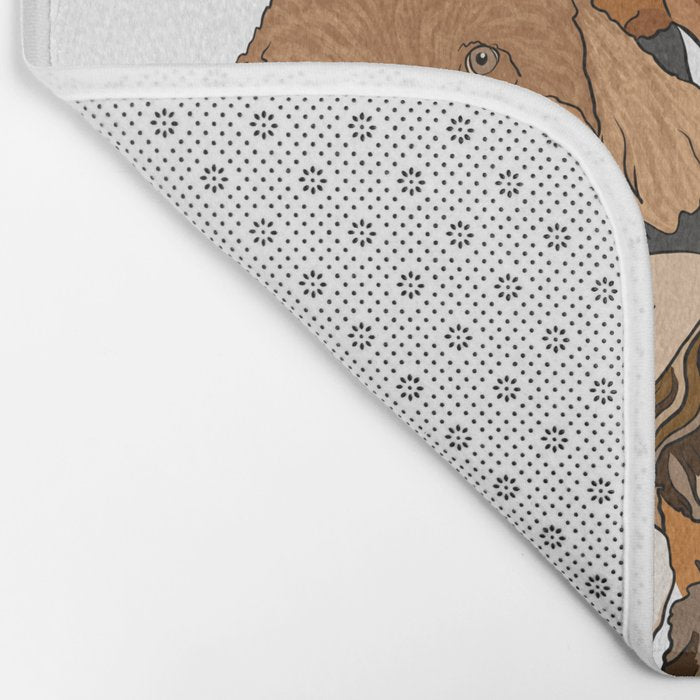 Dog Lover Dog Portrait  Bath Mat Gallery Image 2