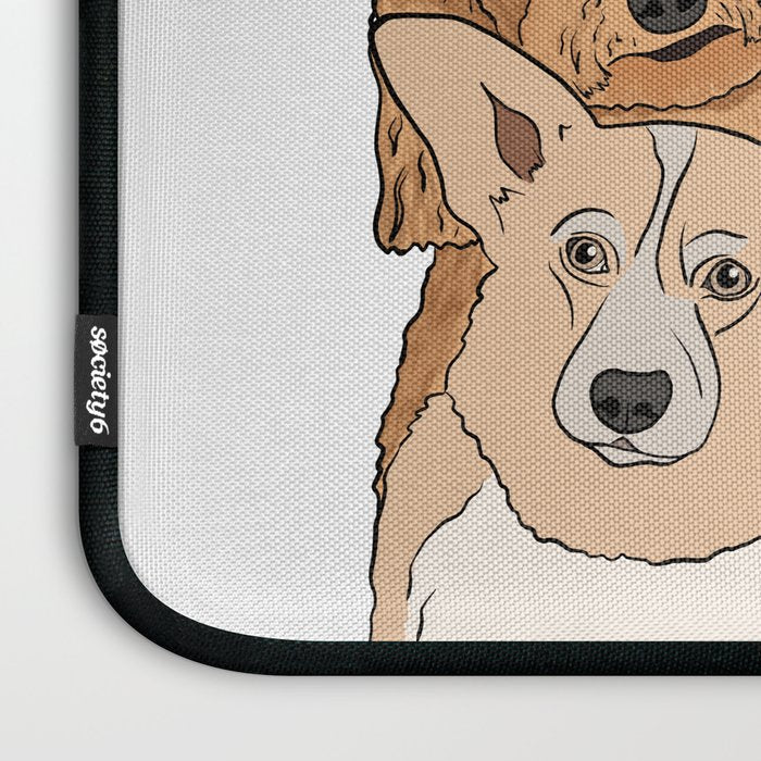 Dog Lover Dog Portrait  Laptop Sleeve Gallery Image 3