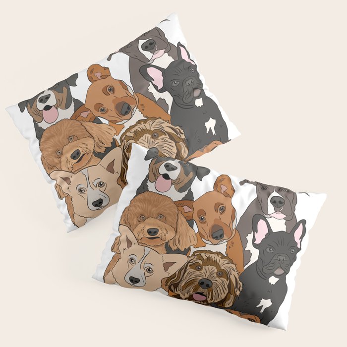 Dog Lover Dog Portrait  Pillow Sham Gallery Image 3