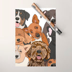 Dog Lover Dog Portrait  Wrapping Paper Gallery Image 1