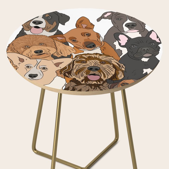 Dog Lover Dog Portrait  Side Table Gallery Image 2