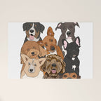 Dog Lover Dog Portrait  Welcome Mat Gallery Image 1