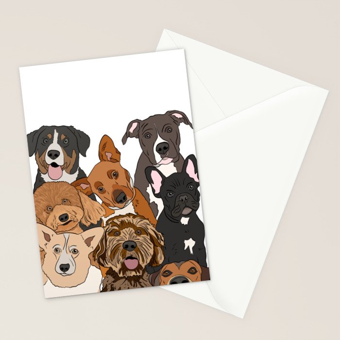 Dog Lover Dog Portrait  Stationery Card Gallery Image 2
