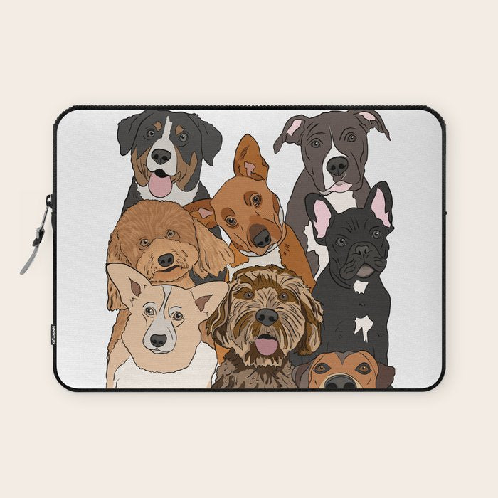Dog Lover Dog Portrait  Laptop Sleeve Gallery Image 1