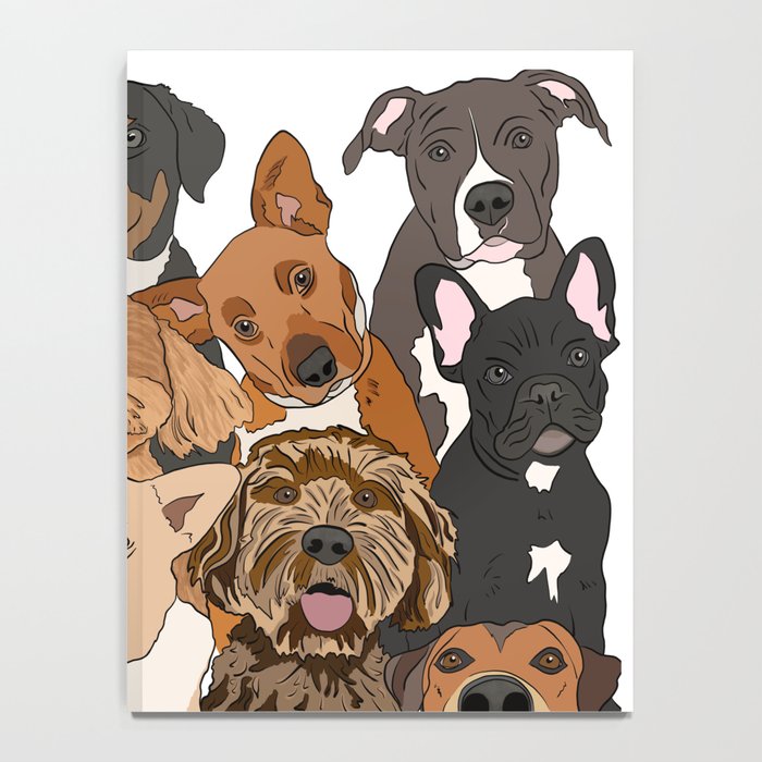 Dog Lover Dog Portrait  Notebook Gallery Image 4