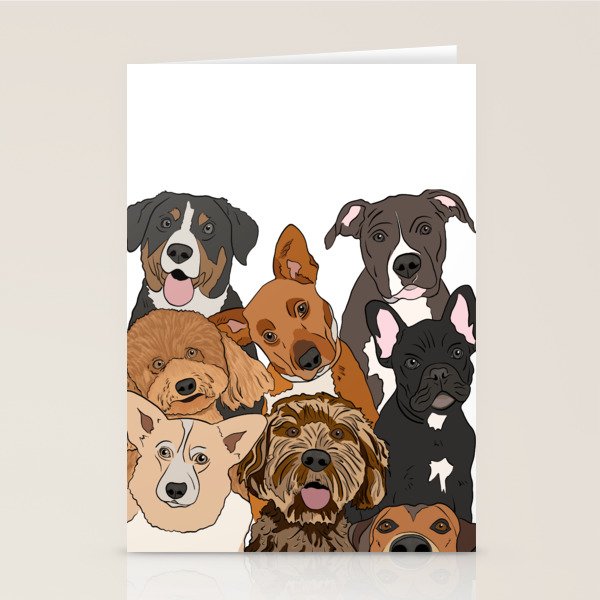 Dog Lover Dog Portrait  Stationery Card Gallery Image 2