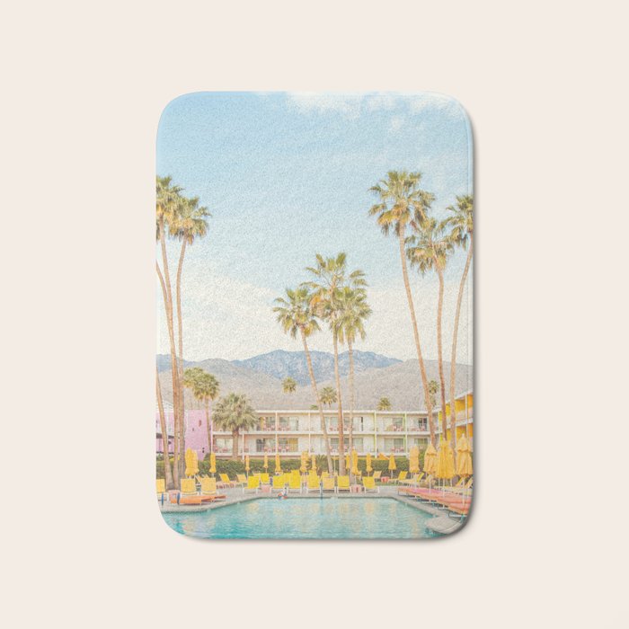 Palm Springs Motel Pool Bath Mat Gallery Image 1