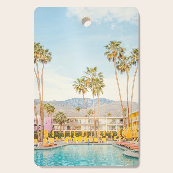 Palm Springs Motel Pool Cutting Board Gallery Image 1