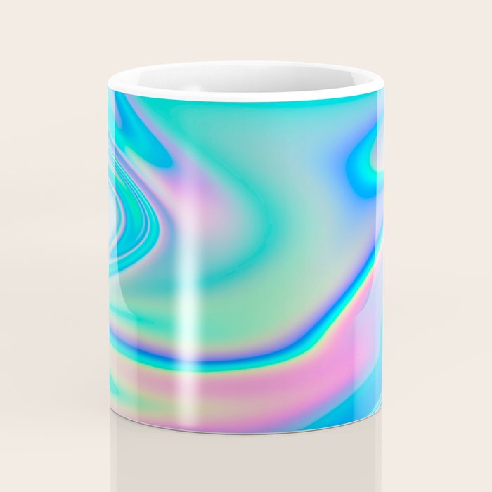 Holographic Iridescent Chill Vibes Coffee Mug Gallery Image 4