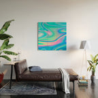Holographic Iridescent Chill Vibes Wood Wall Art Gallery Image 2