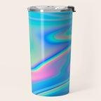 Holographic Iridescent Chill Vibes Travel Mug Gallery Image 2