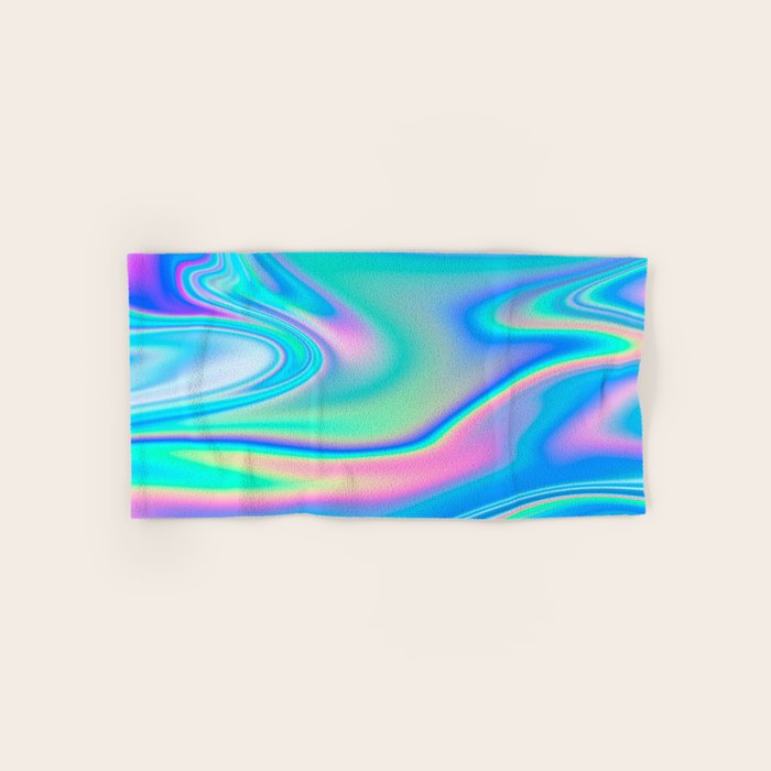 Holographic Iridescent Chill Vibes Towels Gallery Image 1