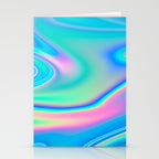 Holographic Iridescent Chill Vibes Stationery Card Gallery Image 2